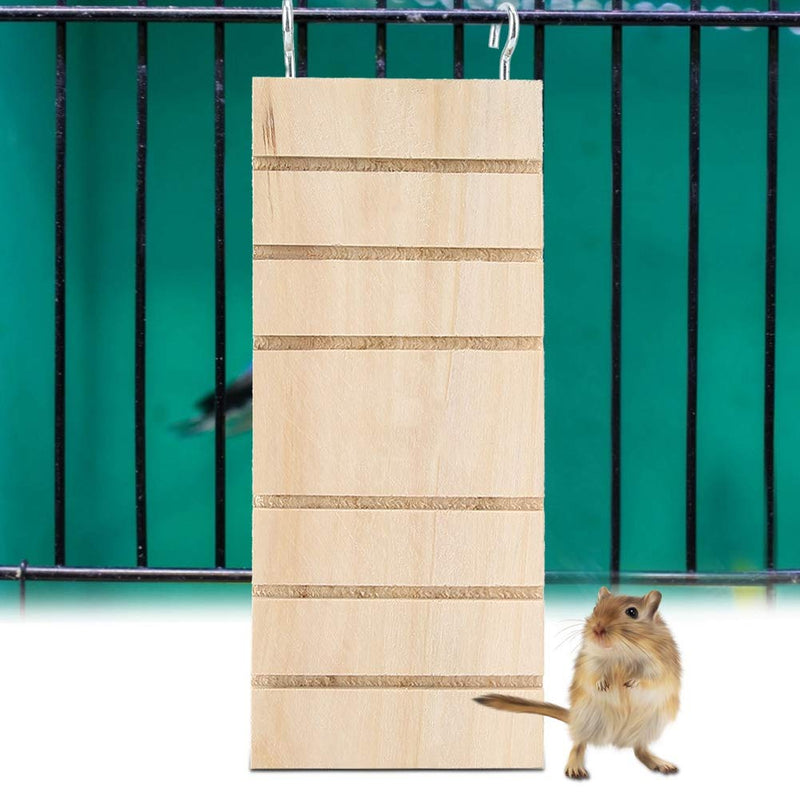 Pet Wooden Ladder Hamster Bird Stand Platform Toy,Golden Bears Cage Wood Bridge Install in Platform Perch for Syrian Hamster Hedgehog Gerbils Chinchillas Squirrels Guinea Pigs - PawsPlanet Australia