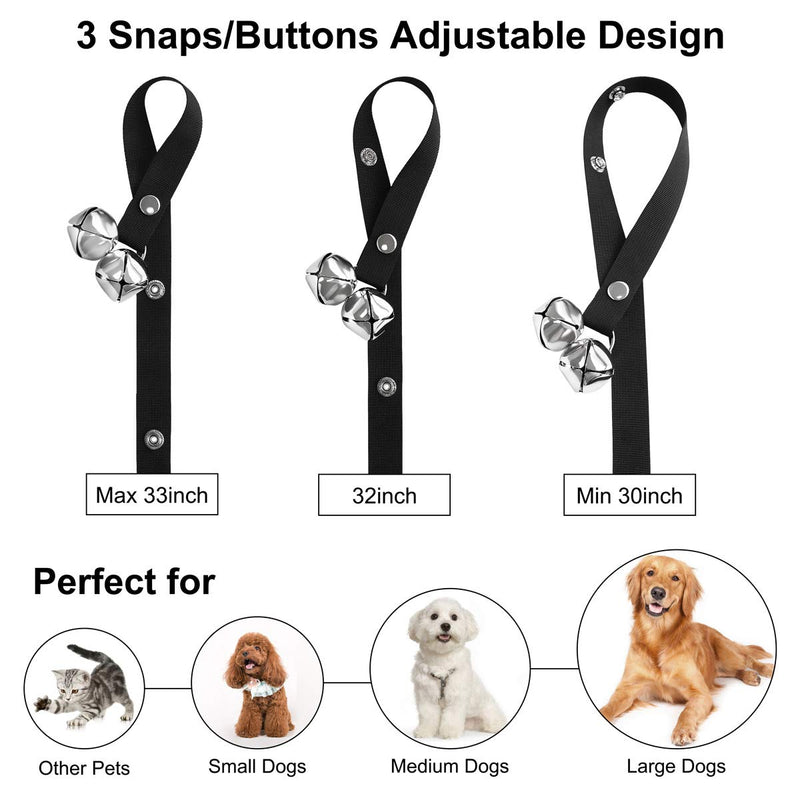 Kytely Upgrade Dog Doorbells, Potty Great Dog Bells for Dog/Potty Training, Housebreaking, Adjustable Puppy Bells for Training Puppies, Doggy/Doggies, Pooch - Premium Quality - 7 Extra Large Doorbells - PawsPlanet Australia