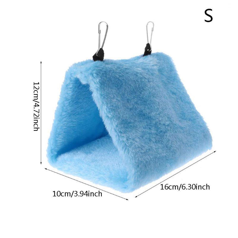 [Australia] - Warm Plush Bird Nest House Hammock Bed Toy for Pet Parakeet Cockatiel Conure Amazon Cage Stand Perch Medium 