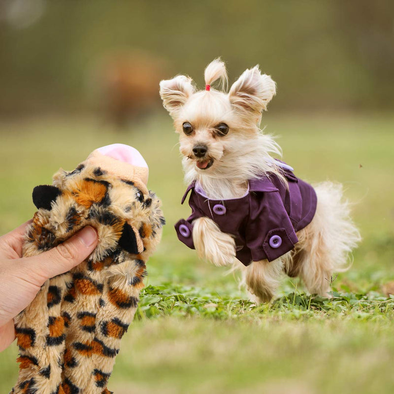 Newthinking Squeaky Dog Toys, 4 Pack No Stuffing Durable Plush Dog Squeaky Chew Toys Set for Puppy Small Medium Dogs Playing Making Fun - PawsPlanet Australia