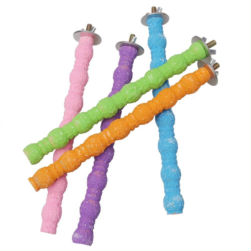 kuou 5Pcs Parrot Perches, 20cm Simulation Bird Perches Budgie Perch Paw Grinding Toy Bite Chew Toys for Cage Training Interactive Bird Cage Perches(Non-slip) - PawsPlanet Australia