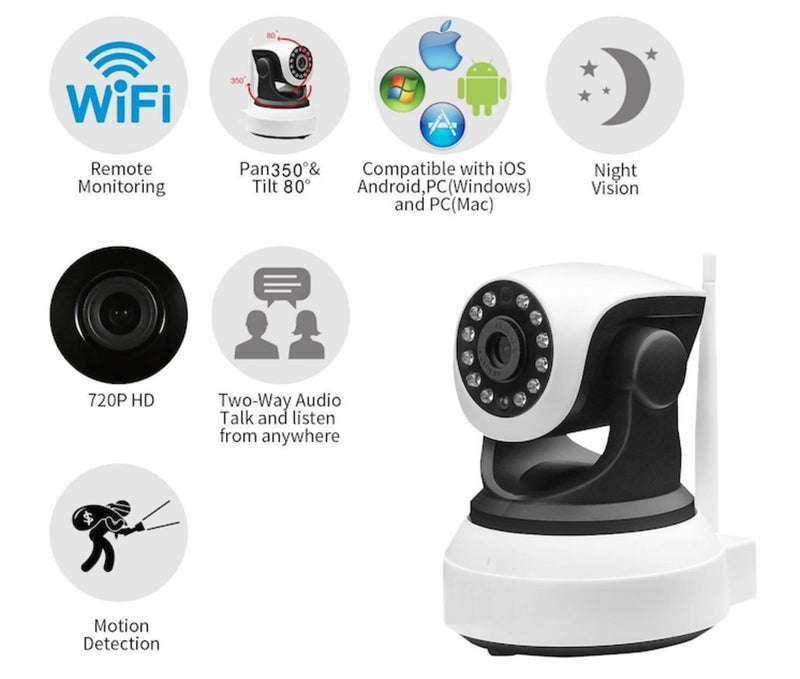 Dog Monitor Camera Monitor Check On Your Pet from Anywhere Any Time Pan Tilt The Camera from Your Smart Phone Dog Cameras with Phone App Two Way Audio HD Indoor WiFi IP Camera 2.4ghz Not 5g - PawsPlanet Australia