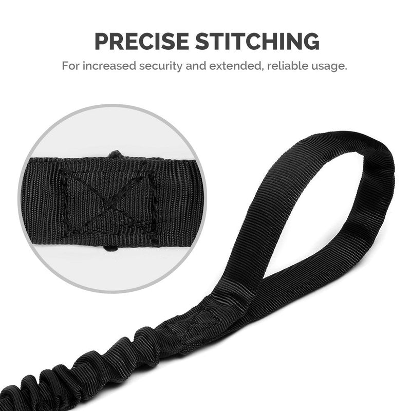 OutdoorMaster Bungee Dog Leash, Improved Dog Safety & Comfort Advanced: Black - PawsPlanet Australia