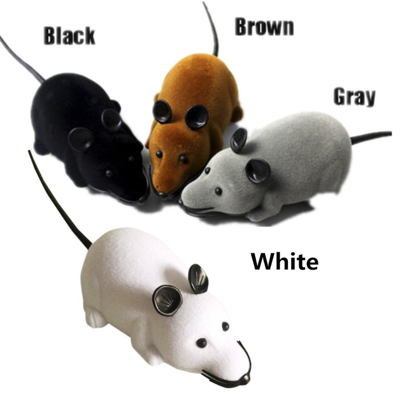 Giveme5 Wireless Remote Control Mock Fake Rat Mouse Mice RC Toy Prank Joke Scary Trick Bugs for Party and For Cat Puppy Funny Toy Black - PawsPlanet Australia