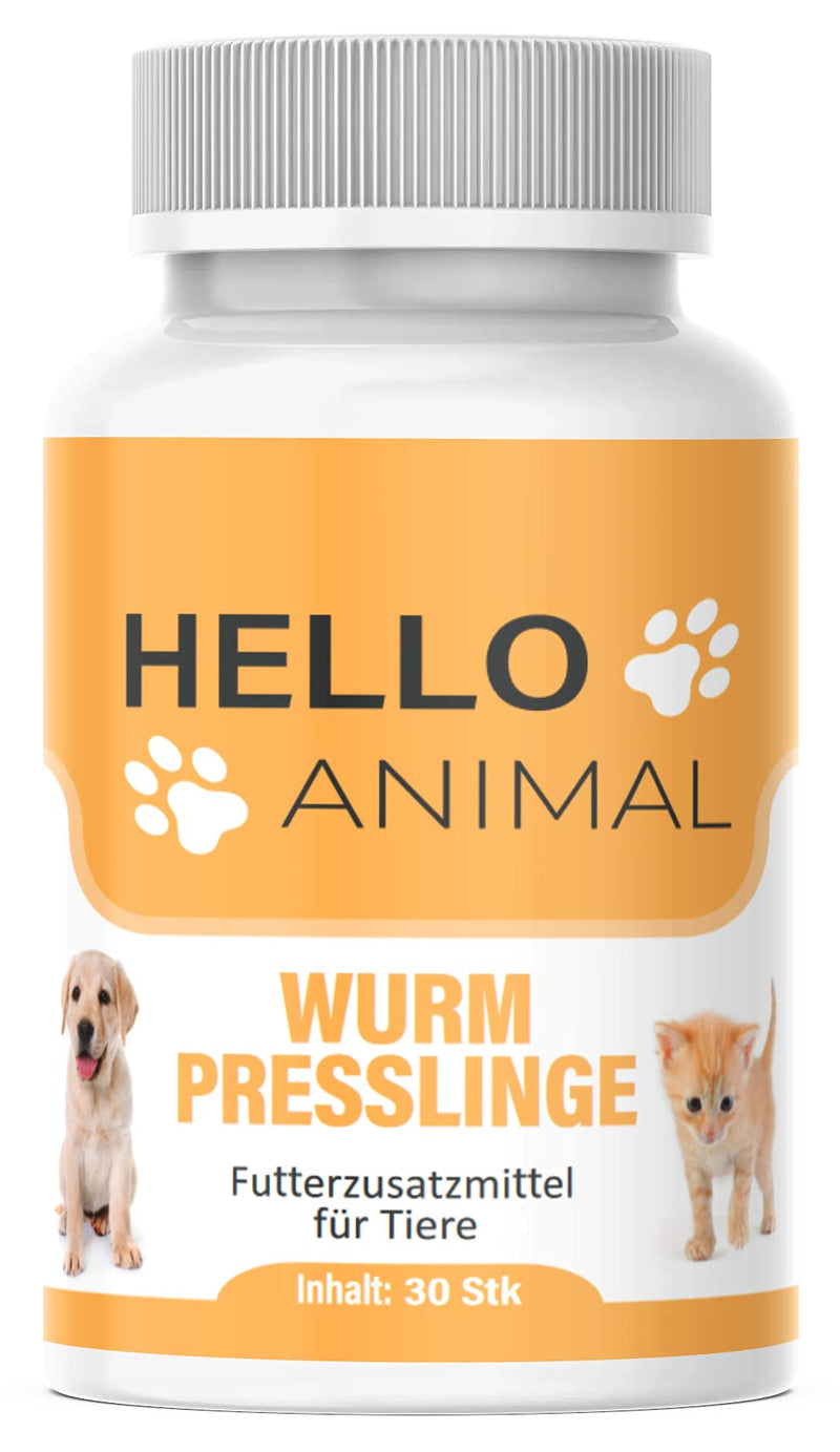 HelloAnimal® worm pellets treatment for animals such as cats, dogs, rabbits and poultry - before, during and after infestation, natural remedy for the stomach and intestines in the event of WORM INfestation - PawsPlanet Australia