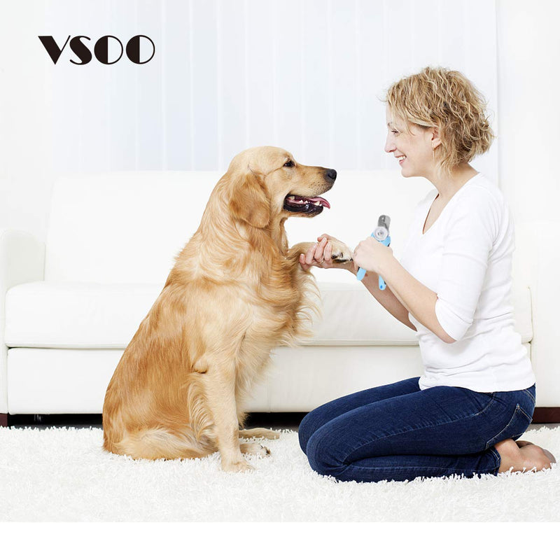 [Australia] - VSOO Dog Nail Clippers and Trimmer- with Safety Guard&Free Nail File, Professional Grooming Tool for Small Medium Large Breed 