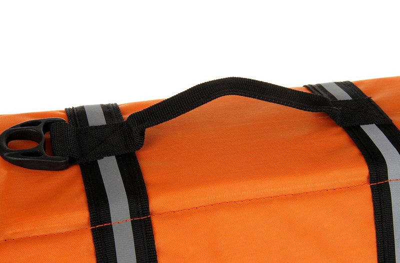 [Australia] - eBasics Dog Life Jacket Swimming Vest Swimsuit with Reflective Strips, Adjustable Belt Life Preserver Buoyancy Aid Flotation Suit for Extra Small Medium Large Puppy Doggy Dogs XS: chest girth 12-15in, weight 5.1-8.5lbs Orange 