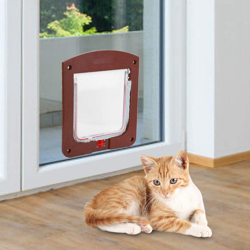 Rodipu Cat Door, Pet Door Dog Door, Durable Cat Doors 20 * 20 * 3cm Dog Doors for Dog Cat Pet Doggie - PawsPlanet Australia