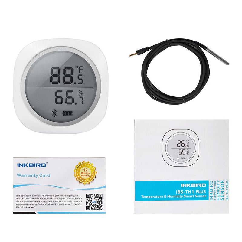 Inkbird IBS-TH1 Plus Bluetooth Temperature and Humidity Sensor- Humidity Temperature Recorder IBS-TH1 Humidity Temperature Recorder - PawsPlanet Australia