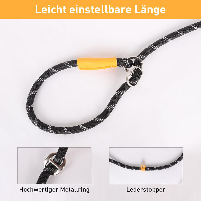 Lollanda Adjustable Dog Lead, Reflective Dog Lead, Long Training Lead, Dog Lead for Large & Medium Dogs (Yellow) Yellow - PawsPlanet Australia