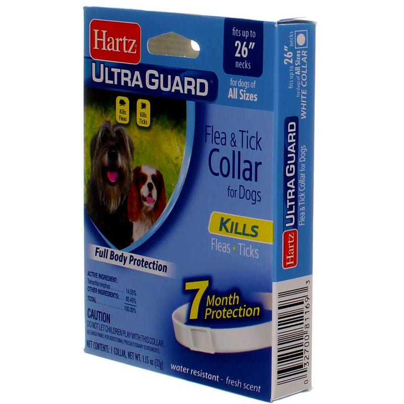 Hartz UltraGuard Flea & Tick Collar for Dogs and Puppies - 26" Neck, 7 Month Protection - PawsPlanet Australia