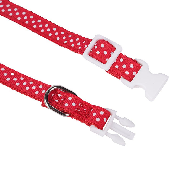 EXPAWLORER 10 Pack of Puppy ID Collars - Cute Dots, Adjustable and Durable for Dog Pet with Record Keeping Chart M - PawsPlanet Australia