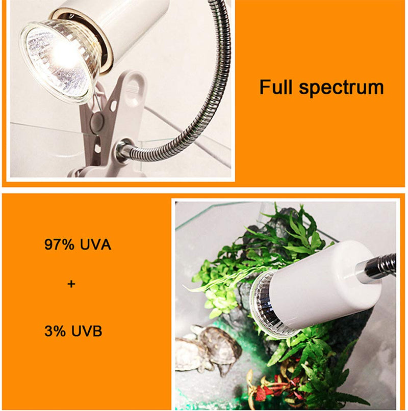 [Australia] - MD Lighting 6-Pack UVA UVB Reptile Heat Lamp Bulb, E26/E27 75 Watt Full Spectrum Sun Light Lamp for Bearde Dragon, Lizard, Turtle, Gecko & More 