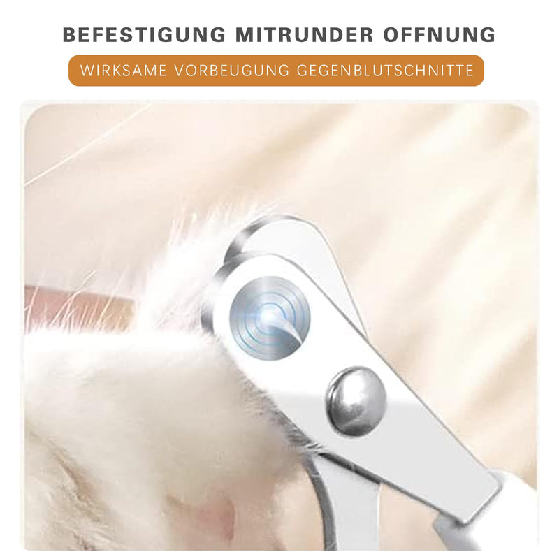 VENUSDALI Cat nail clippers for pets, cat nail clipper with unique 25 degree cutting head, professional cat claw scissors for small dogs, puppies, cats, rabbits, curved blade, single hole - PawsPlanet Australia