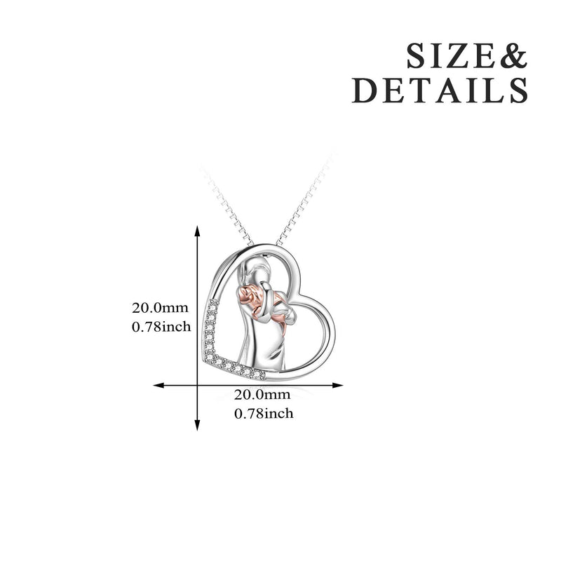 [Australia] - YFN Sterling Silver Keepsake Dog Pendant Necklace Dog Lover Memorial Gifts for Women 