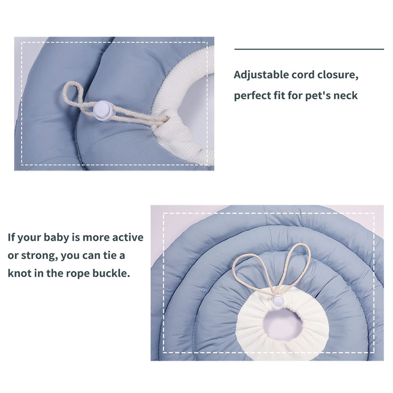 Soft Dog Cone,Protective Recovery Collar for Dogs After Surgery,Water-Resistant Adjustable Elizabethan Collar for Small Dogs and Cats,Prevent from Licking,Biting Wound S - PawsPlanet Australia