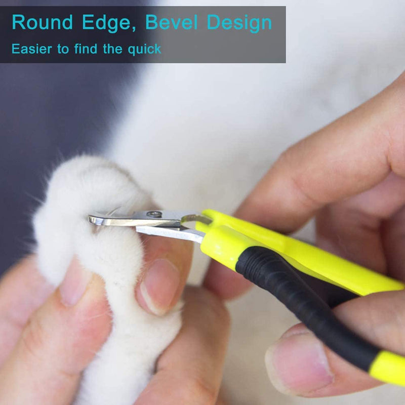 Alinana cat nail clippers for pets, cat nail clipper with unique 25 degree cutting head, professional cat claw scissors for small dogs, puppies, cats, rabbits, curved blade - PawsPlanet Australia