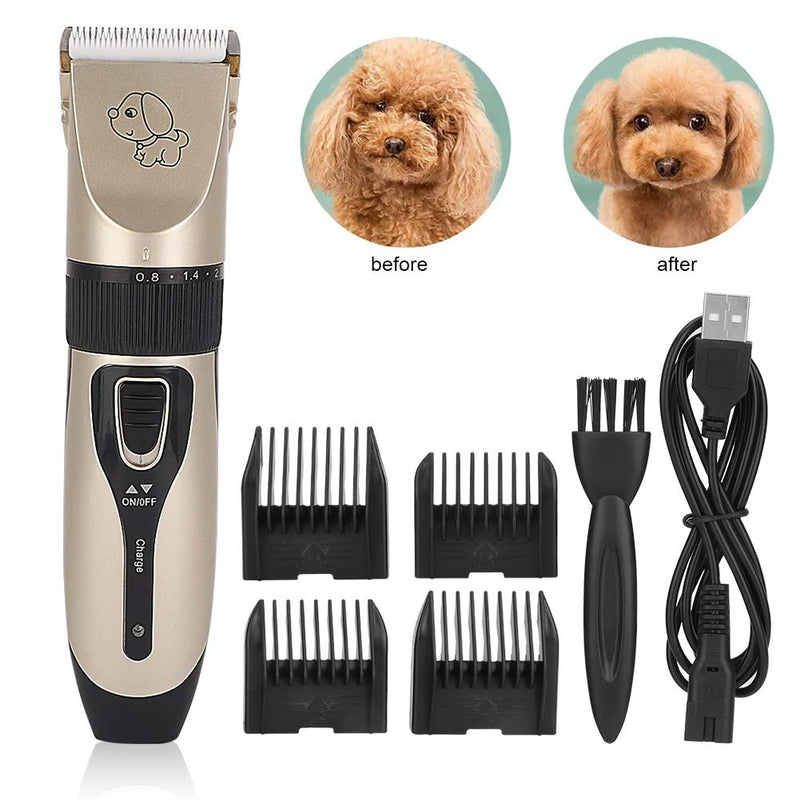 NCONCO USB Electric Animal Pet Dog Cat Hair Trimmer Shaver Razor Grooming Machine - PawsPlanet Australia