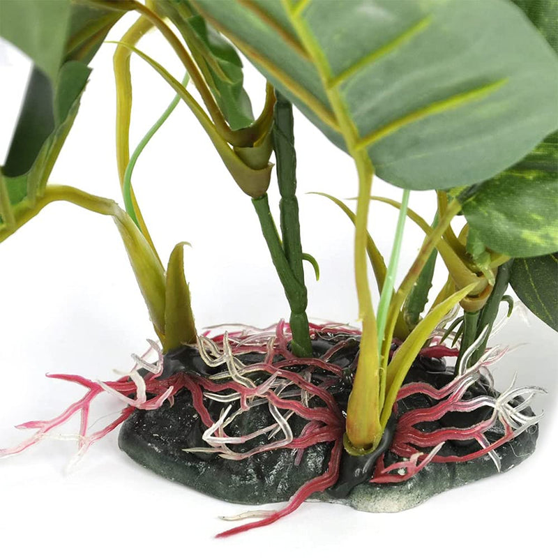 ANCLLO Aquarium Plastic Plant, Artificial Plant Lifelike Water Grass Decoration for fish tank - PawsPlanet Australia
