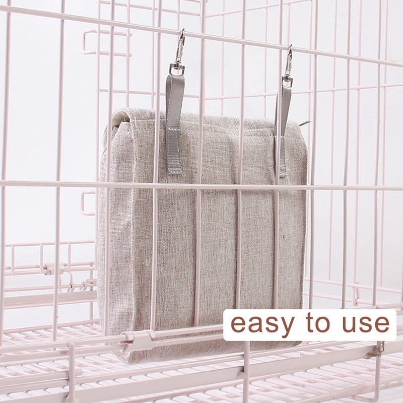ABLAZEZAI Rabbit Hay Feeder Bag, Guinea Pig Hay Feeder Storage,Sack Hay Bag Feeding Bag Hay Feeder Storage for Chinchilla Hamsters Rabbit Guinea Pig Small Animals Medium Blue - PawsPlanet Australia