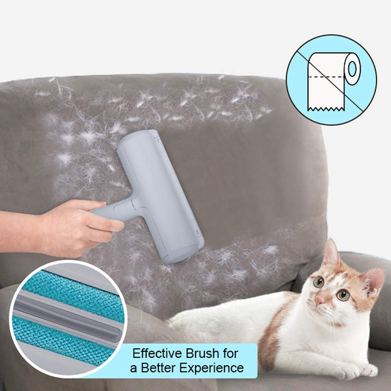 kinkaivy Pet Hair Remover Roller, Lint Roller for Dog Cat Hair,Reusable Pet Hair Remover Roller, Easy to Clean Lint Remover for Furniture, Sofa, Carpet and Bedding gray - PawsPlanet Australia