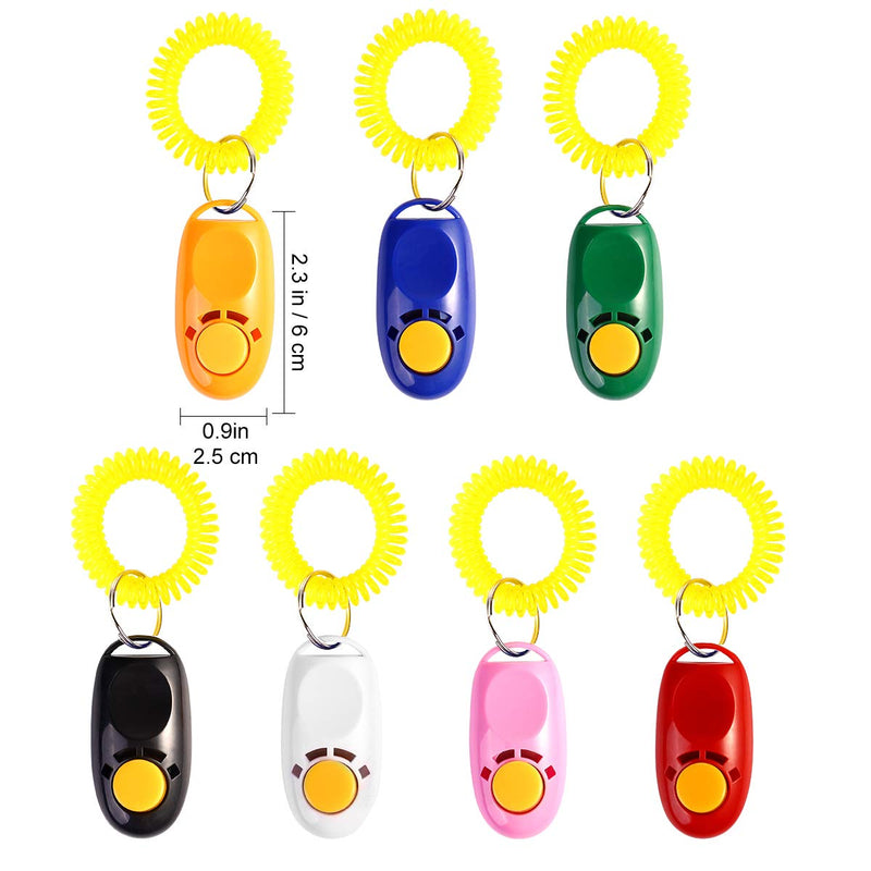 UEETEK Pet Training Clicker with Wrist Strap, Dog Training Clicker Set-A pack of 7 - PawsPlanet Australia