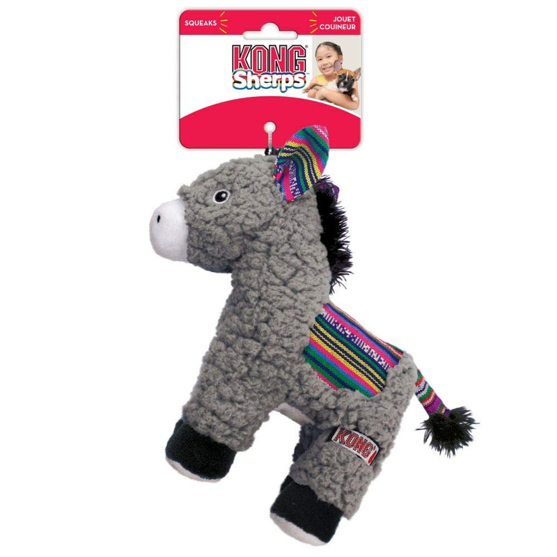 KONG Sherps donkey dog toy, medium size - PawsPlanet Australia