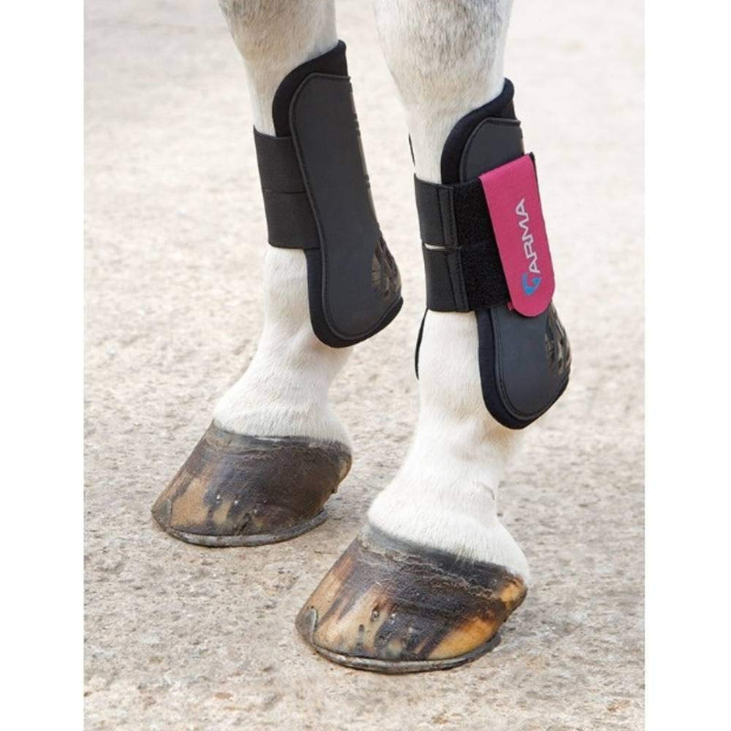 [Australia] - Shires Arma Tendon Boot Cob Black/Pink 