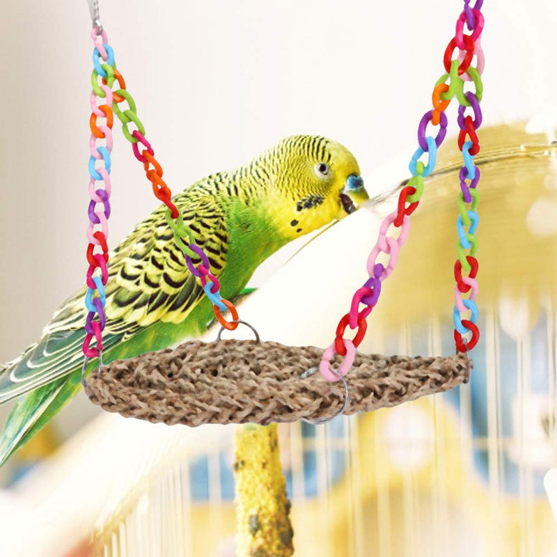 Parrot Swing Hammock Toy, Hanging Parrot Bird Chewing Climbing Toy Pet Toys Approx 136g - PawsPlanet Australia