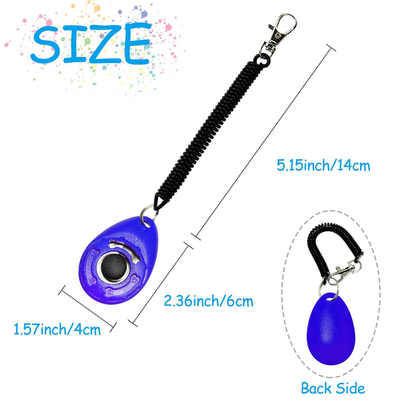 BENAROME Dog Training Clicker with Strap, Suitable for Training Handshake, Fixed Excretion, Feeding, 2 Pack - PawsPlanet Australia