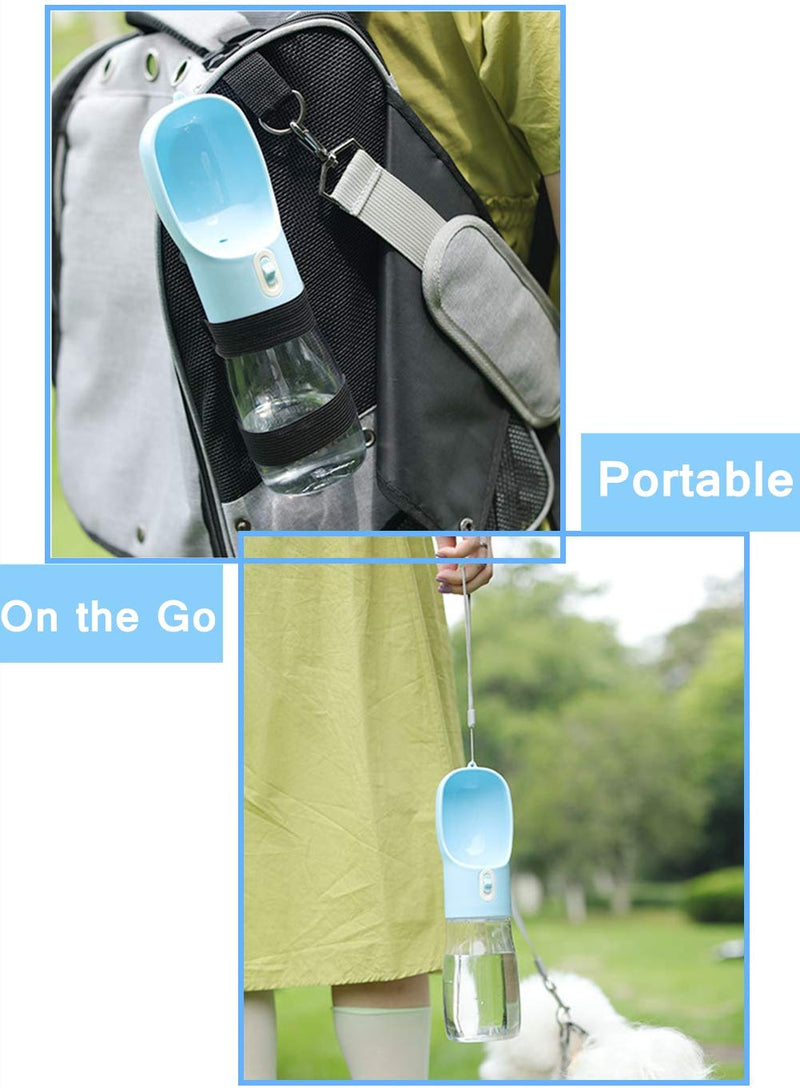 Dog Travel Water Bottle - Portable Puppy Water Dispenser for Traveling｜Walking｜Outdoor Activities blue - PawsPlanet Australia