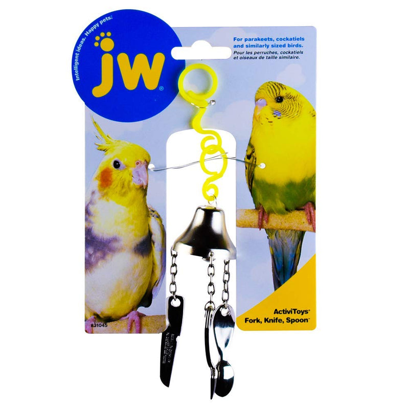 [Australia] - JW Pet Company Activitoy Fork, Knife and Spoon Small Bird Toy, Colors Vary 