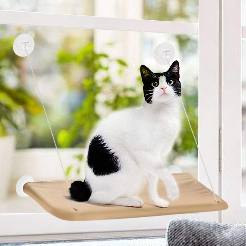 [Australia] - JOCHA Cat Bed Window Perches Mounted Hammock Resting Seat Shelves Providing All Around 360° Sunbath Space Saving Safety Durable Heavy Duty Suction Cups Holds Up to 30lbs Weight 