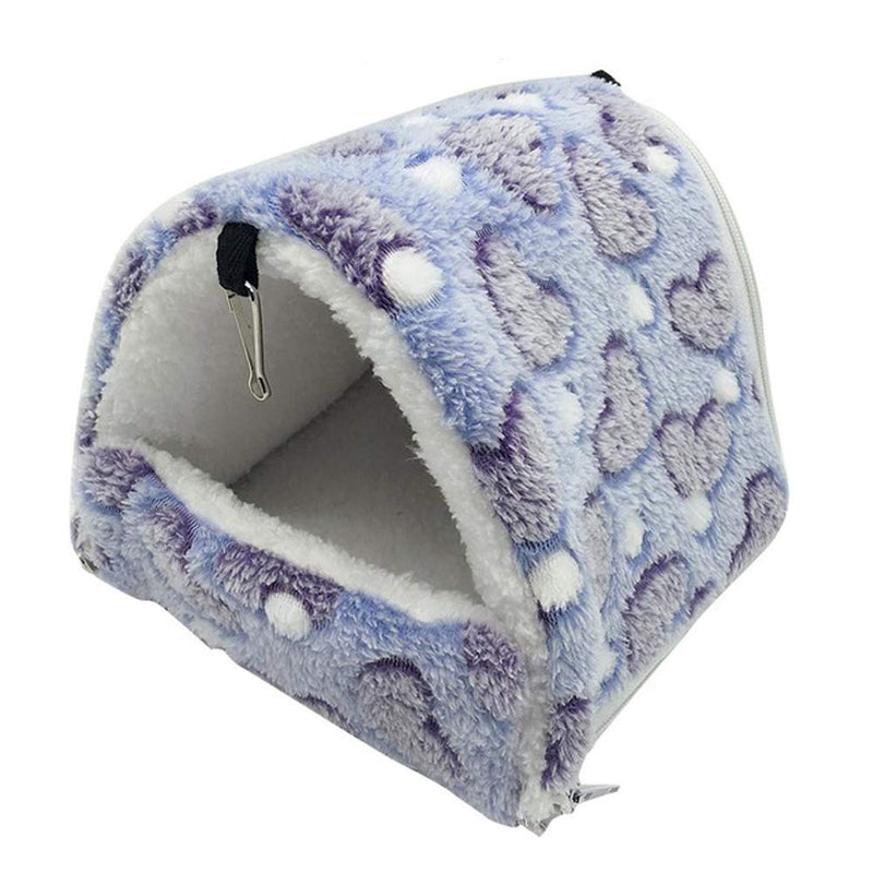 LeerKing Guinea Pig Bed Hideout Rat Hammock Guinea Pig Cage Bedding for Squirrel Hedgehog Chinchilla Nest Tent Small Blue - PawsPlanet Australia