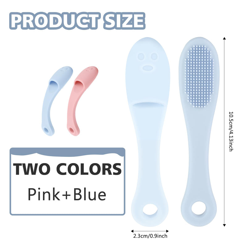 WLLHYF Pack of 2 Silicone Dog Toothbrush Puppy Toothbrush Finger Toothbrush Finger Cots Dogs Cat Dental Care Effective Teeth Cleaning for Small Large Medium Dogs - PawsPlanet Australia