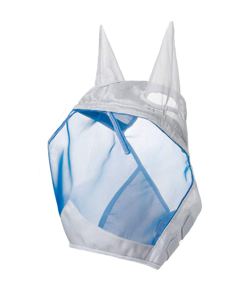 Harrison Howard CareMaster Fly Mask Half Face Hawaiian Blue Extra Full (XL) - PawsPlanet Australia