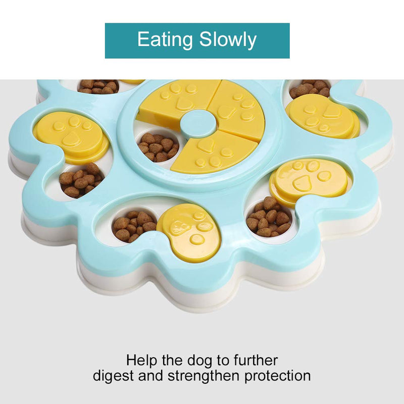 Puppy Puzzle Toys Dog Training Game Slow Feeder Pet Bowl Feeder Toys Dog Paw Educational Slow Feeder Toys Multifunction Great Dog Brain Teaser (Green) Green - PawsPlanet Australia