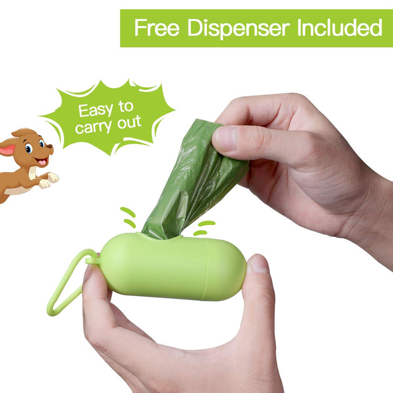 [Australia] - Yzrlsy Pet Waste Poop Bag,10 rolls/150 Sticks Biodegradable Dog Poop Bag-Contains a Free Dispenser, Scented, Extra Thick, Strong, and 100% Leak-Proof. 