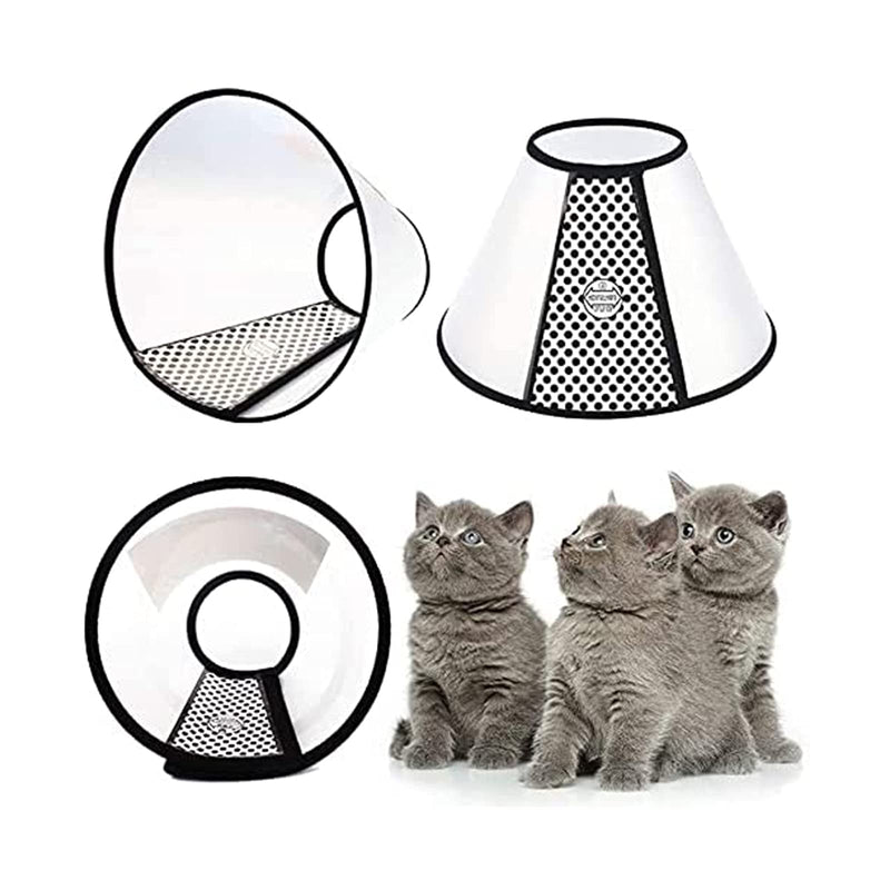 Pet Dog Collars Neck Brace Pet Protective Collar Pet Collar Protective Collar Suitable Plastic Pet Collars for Dogs and Cats Adjustable Comfortable Collar Protection Anti-Bite Lick Pack of 4 - PawsPlanet Australia
