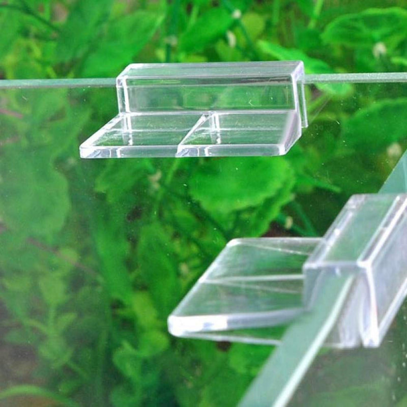 Weilan 8mm Aquarium Fish Tank Glass Cover Clip Lid Support Holder Acrylic for Rimless Aquariums,12PCS - PawsPlanet Australia