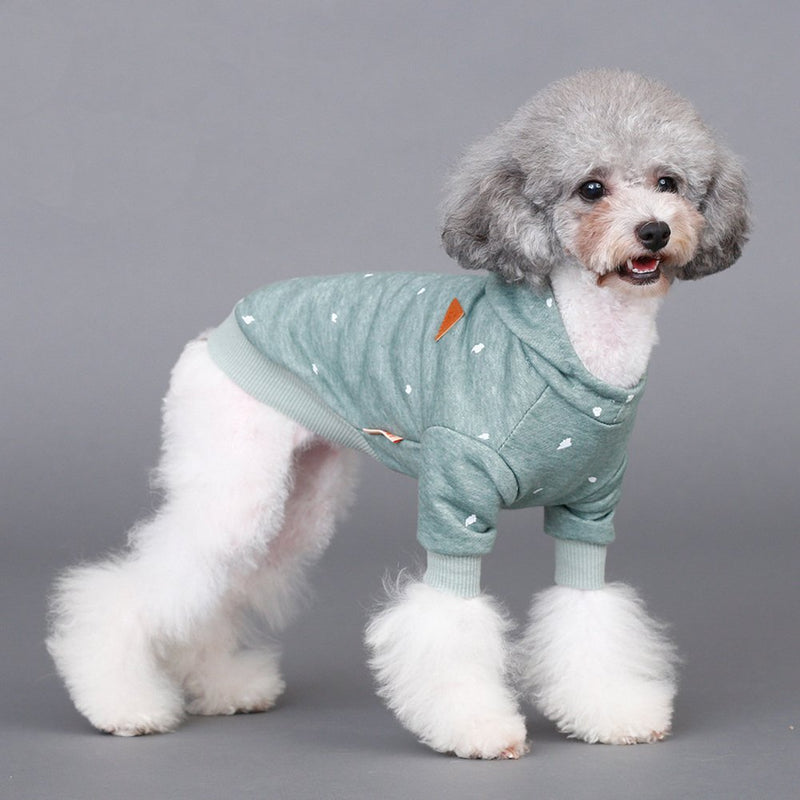 [Australia] - BONDOGLAND Dog Hoodies Pet Jumpsuit Kitty Clothes Puppy Pjs Sweater Tracksuit for Small Dogs Cat S(Chest11.8"-13.77", 2.5-4 lb) 