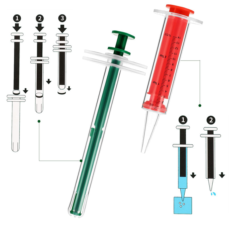 2 Pieces Pet Syringe Pet Pill Shooter, Medicine Liquid Feeding Dispenser Safe Cat Dog Popper Soft Tip Pet Tablet Pill Feeder for Cat Dog Puppy Kitten - PawsPlanet Australia