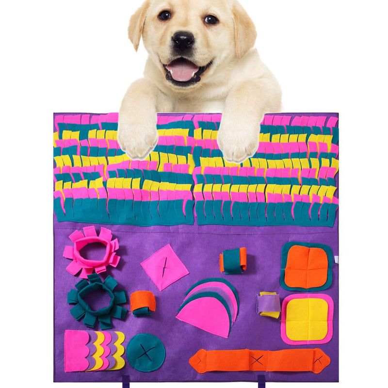 PJDH Dog Sniffing Carpet, Large Pet Mats for Dogs, Soft Pet Nose Work Odor Snuffle Mat - PawsPlanet Australia