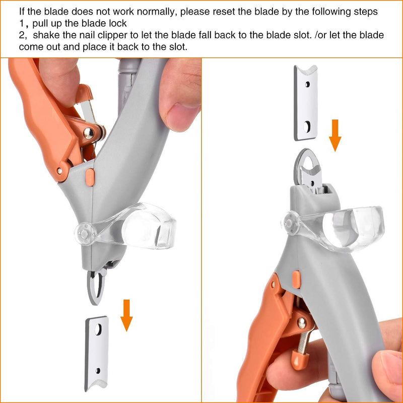 Queta Pet Nail Clipper, Dog Nail Trimmer and Toenail Clippers, Pet Nail Scissor Great for Cats & Dogs, Features LED Light - PawsPlanet Australia