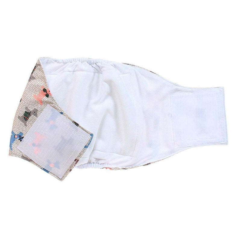 [Australia] - Metrical Washable Dog Diapers (Pack of 3) Reusable Male Dog Belly Bands Durable Dog Belly Wrap (M(Waist:13''-17'')) M(Waist:13''-17'') 