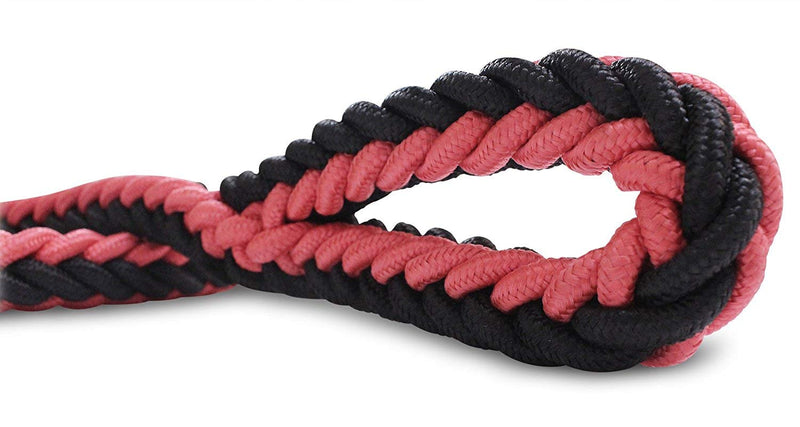 [Australia] - Manco Luella Heavy Duty Dog Leash Collar Set, Adjustable Martingale Braided Loop Slip Strong Metal Pull Clip Anti-Twist Pet Walking Training Lead Solid Hand Crafted Rope for Medium Large Dog M pink_black 