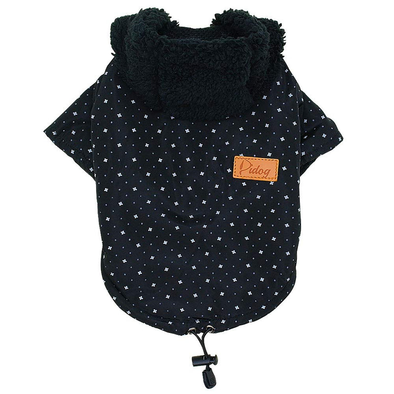 Tineer Pet Puppy Little Star Coat，Pet Dog Warm Winter Clothes Puppy Cats Sweater Apparel Small Dog Clothes S Black - PawsPlanet Australia