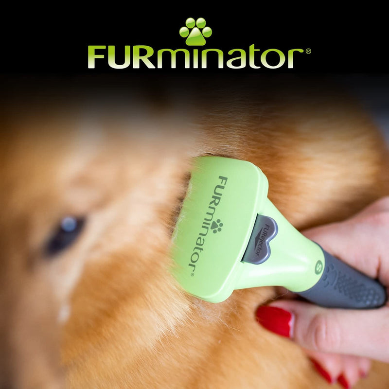 FURminator deShedding tool dog size S long hair - dog brush for small dogs to remove undercoat - improved design version 2.0 - PawsPlanet Australia