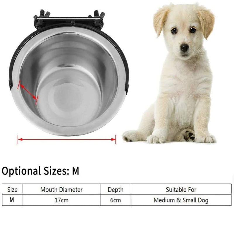 NALCY Dog Bowls, Dog Cage Crate Bowls, Stainless Steel Hanging Pet Bowl Food Water Feeder for Medium Small Pet Dogs Puppy Cat - PawsPlanet Australia