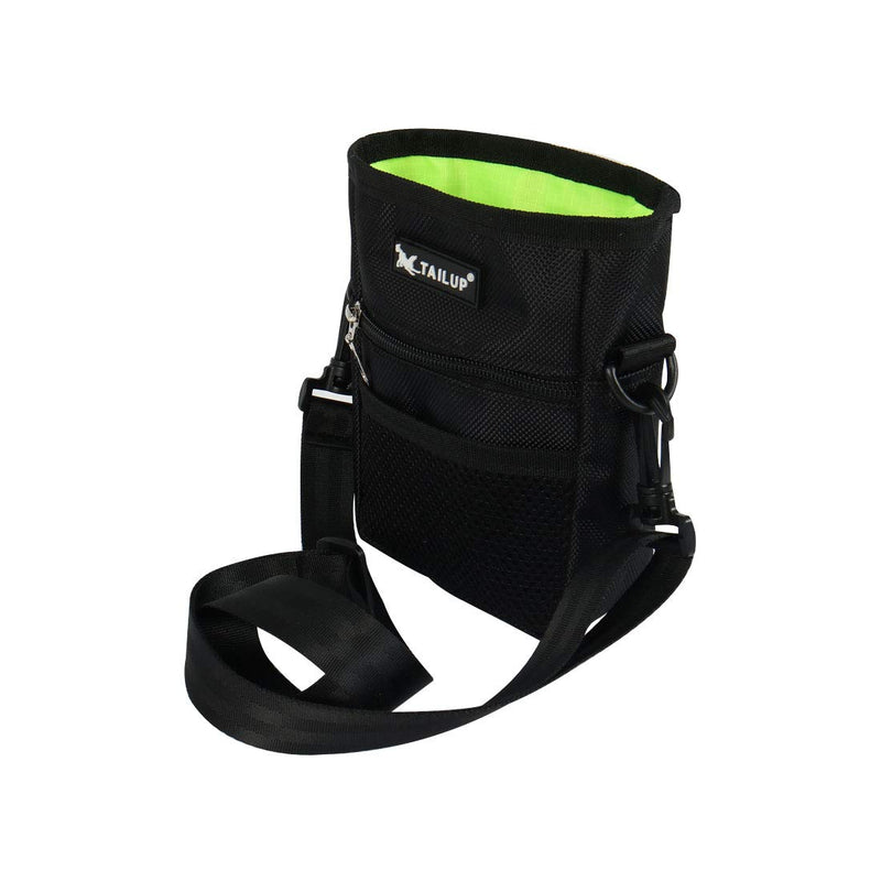 [Australia] - uxcell TAILUP Authorized Dog Treat Pouch Training Waist Bag Carry Pet Toys Dog Training Accessory Front Mesh Pocket Easily Carries Black 